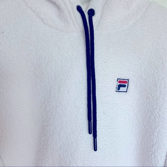 Fila Hoodie. Ultra-soft fleece. White. L - Picture 6 of 6